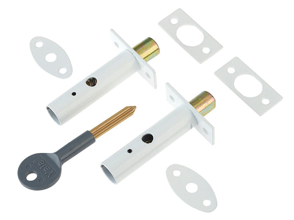 Yale Locks PM444 Door Security Bolts White Finish Visi of 2 – – Now available at MTN Shop UK.