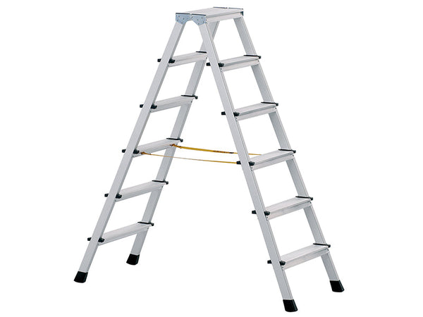 Zarges Anodised Double-Sided Steps, Open 0.95m 2 x 4 Rungs – – Now available at MTN Shop UK.