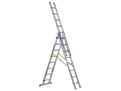Zarges D-Rung Combination Ladder 3-Part 3 x 8 Rungs – – Now available at MTN Shop UK.