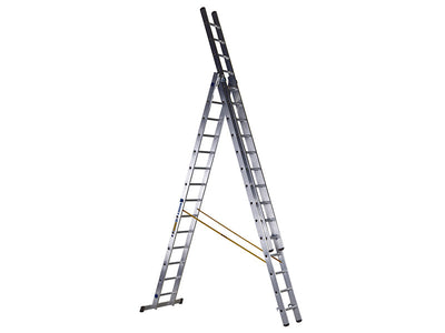 Zarges D-Rung Combination Ladder 3-Part 3 x 14 Rungs – – Now available at MTN Shop UK.