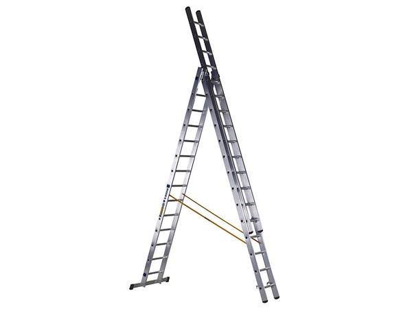 Zarges D-Rung Combination Ladder 3-Part 3 x 14 Rungs – – Now available at MTN Shop UK.