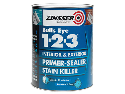 Zinsser Bulls Eye® 1-2-3 Primer & Sealer Paint 1 litre – – Now available at MTN Shop UK.