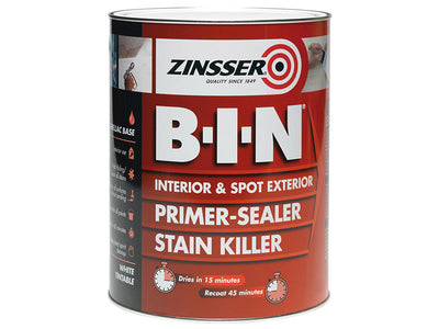 Zinsser B.I.N® Primer, Sealer & Stain Killer Paint White 1 litre – – Now available at MTN Shop UK.
