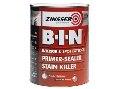 Zinsser B.I.N® Primer, Sealer & Stain Killer Paint White 2.5 litre – – Now available at MTN Shop UK.