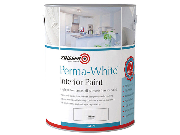 Zinsser Perma-White Interior Paint Satin 2.5L