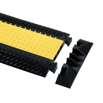Adam Hall Defender 3 Cable Protector End Ramp – Used to end the cable protector ramp 85002, the two female plugs can join the detachable dovetail connectors of the ramp to form a complete unit. – Now available at MTN Shop UK.