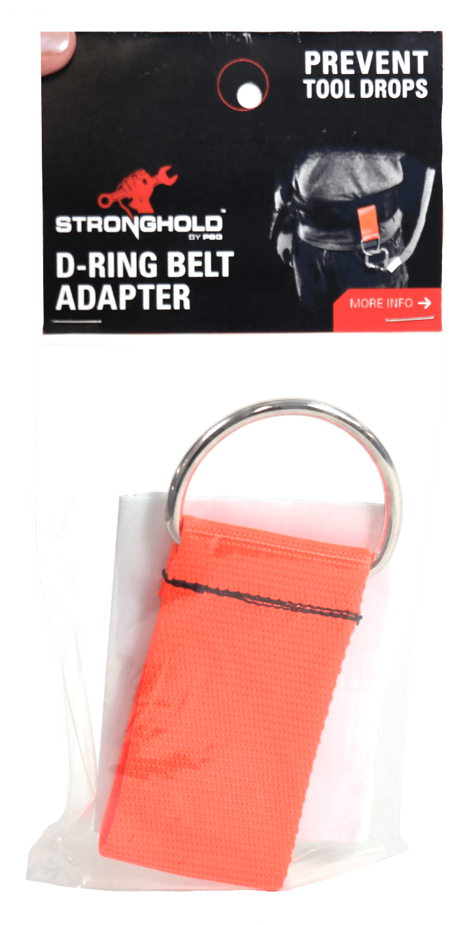 Stronghold Orange Belt Adapter – Up to 2 tools per adapter; Orange and 5cm width with a D Ring; Available as standalone or installed on a tool belt; For stowing tools only ; Meets ANSI/ISEA 121-2018 – Now available at MTN Shop UK. - imagen 2