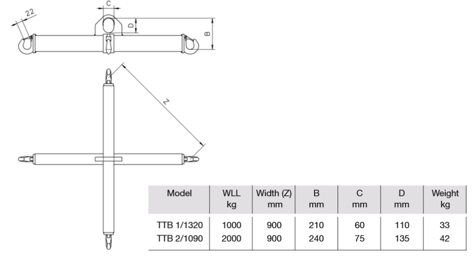 camlok-spreader-beam-big-bags - imagen 2