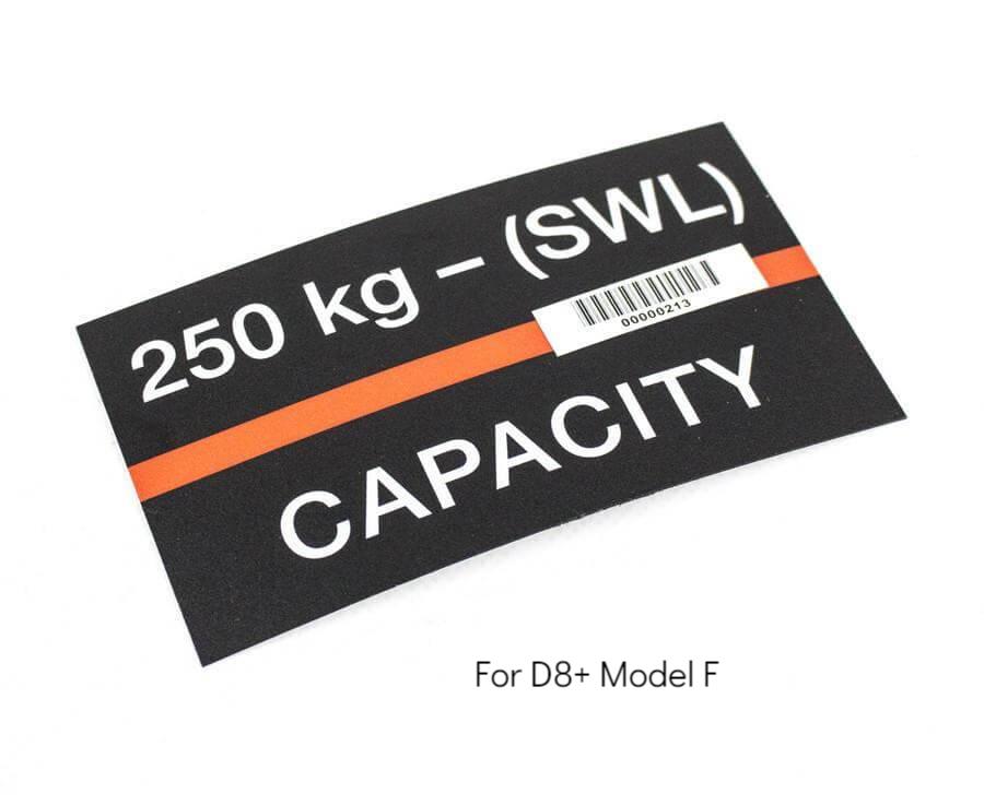 Hoist Capacity Labels - 250kg - imagen 2