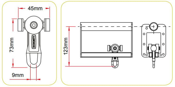 Doughty SixTrack- Ball Raced Runner – The Ball Raced Runner used to carry the load of the curtain etc with a maximum spacing of 300mm. The bunched length of each runner is 45mm. – Now available at MTN Shop UK.