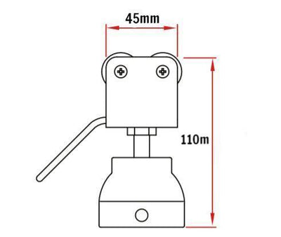 Doughty Studio Rail - Cupped Curtain Brake – second image