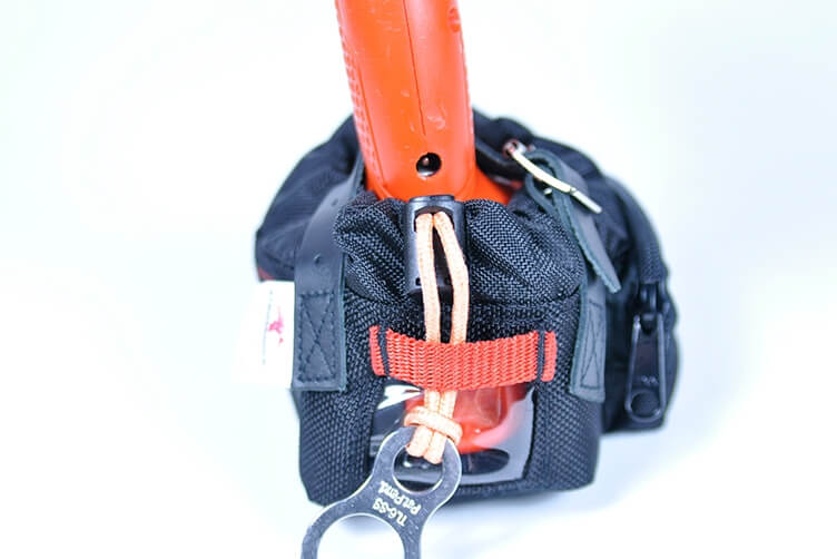 Stronghold Drill Boots – Protects the battery from dropping upon accidental release / Cinching strap has a tether loop for tether attachment – Now available at MTN Shop UK. - imagen 4