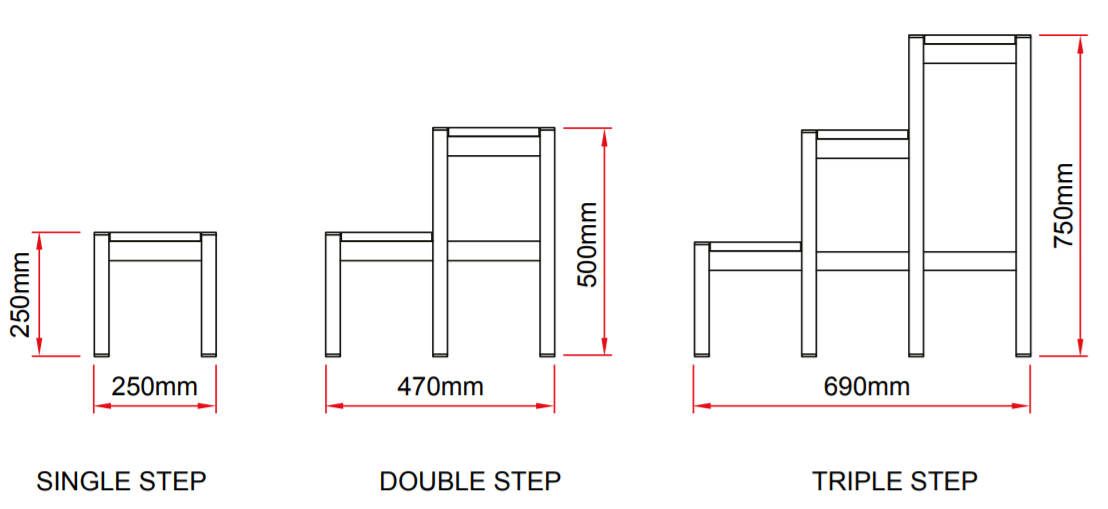 Easydeck Step Unit Dims - imagen 6