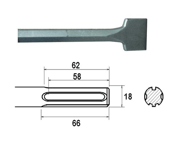 Max Straight Scaling Chisel