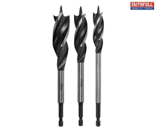 Tri-Point Speed Auger Bit Set