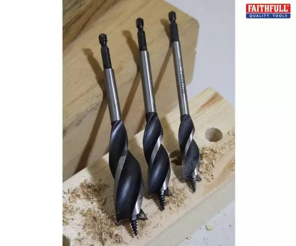 Tri-Point Speed Auger Bit Set - imagen 2