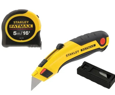 Triple Pack - Tape, Retractable Knife and Blades