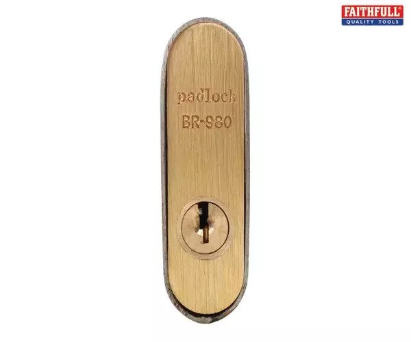 Brass Shutter Padlock - imagen 3