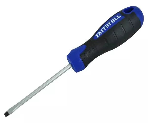 Screwdriver Flared Slotted Tip