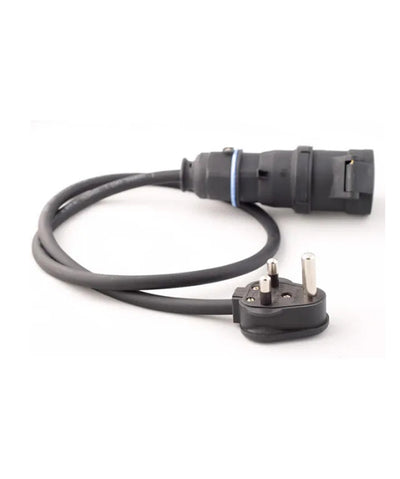 Stage Cable 15A Plug to 16A 240V Black Socket Cable 1.5mm - 1m – – Now available at MTN Shop UK.