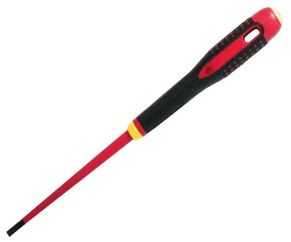 Slim VDE Insulated Slotted Screwdriver