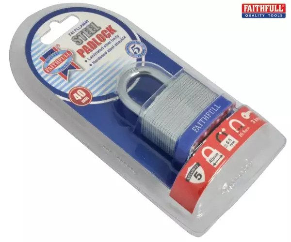 Laminated Steel Padlock - imagen 2