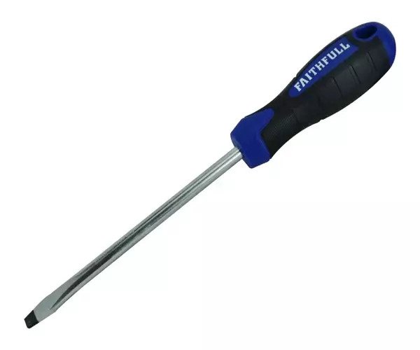 Screwdriver Flared Slotted Tip