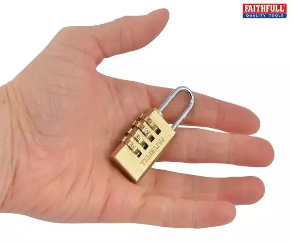 Brass Combination Padlock - imagen 4