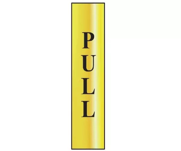 Pull Vertical - Polished Brass Effect