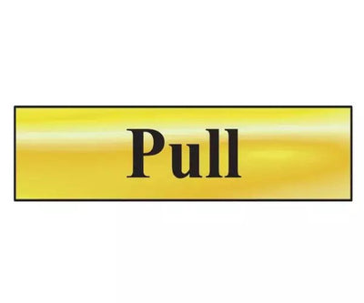 Pull - Polished Brass Effect