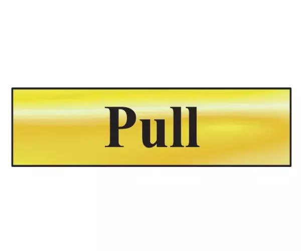 Pull - Polished Brass Effect
