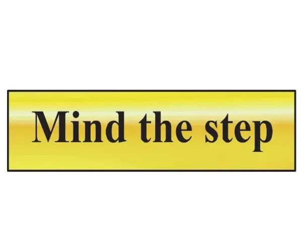 Mind The Step - Polished Brass Effect