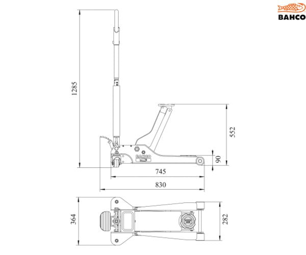 Extra Compact Trolley Jack - imagen 2