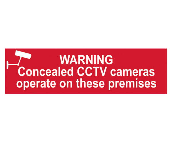 Warning Concealed CCTV