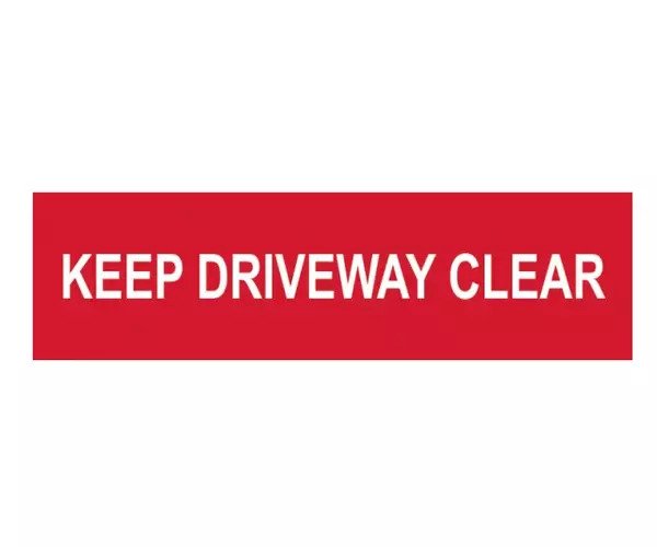 Keep Driveway Clear