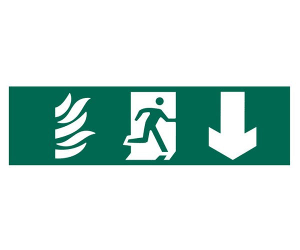 Running Man Arrow Down