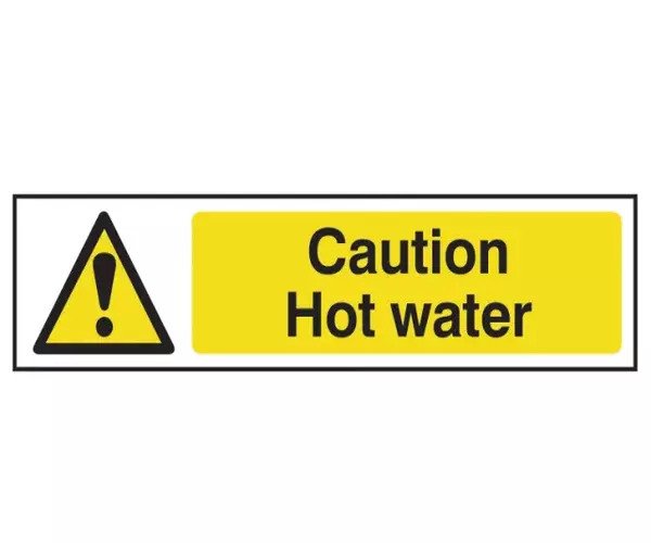 Caution Hot Water