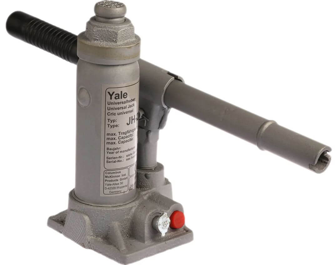 Yale Universal Hydraulic Bottle Jacks JH 2,000-50,000 KG – Capacity 2 - 50 tUniversal jacks supply high forces for general operations like lifting, pushing, moving, supporting of all kind of loads. – Now available at MTN Shop UK. - imagen 2