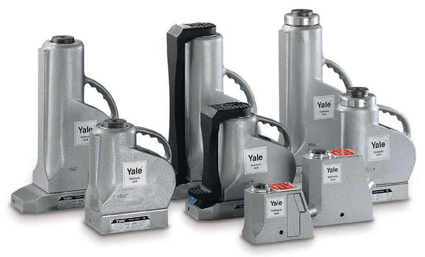 Yale Aluminium Jacks AJH/S 6,500-100,000 KG – Capacity 2 - 50 tUniversal jacks supply high forces for general operations like lifting, pushing, moving, supporting of all kind of loads. – Now available at MTN Shop UK.
