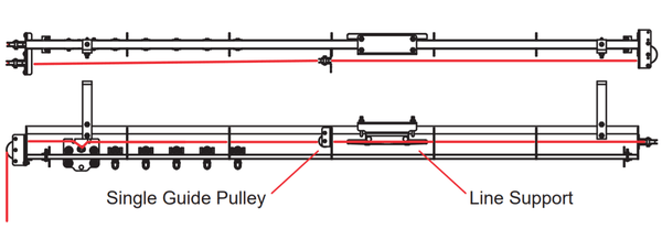 Doughty Sixtrack- Line Support – Sixtrack Line Support provides support for sagging hauling lines spanning a large distance. Finish: Black Powder Paint. Fast Delivery. International S/H. – Now available at MTN Shop UK.