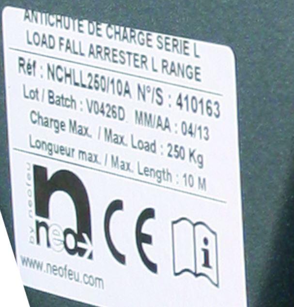 Neofeu Load Fall Arrester- 250/500KG (10-20m L) – The Neofeu Load Fall Arrester automatically arrests the fall of a load. Offers additional protection in case of failure of the primary system. Max load of 250 kg / 500 kg. Available with cable diameter of either 4mm/6.4mm and length of 10m, 15m or 20m. Shop now. – Now available at MTN Shop UK. - imagen 2