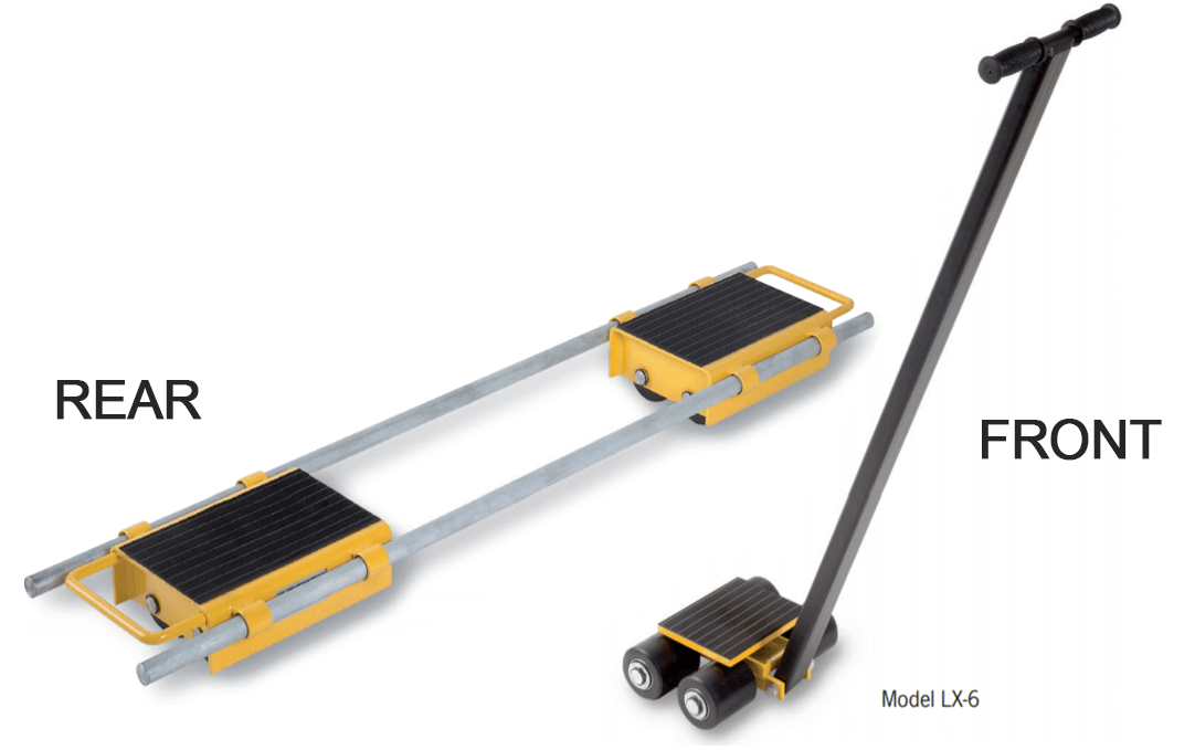 Yale 'Budget' Steerable Load Moving Skates LX 6-12 T – Capacity 6 t and 12 tThese three point loading systems comprise of a steerable front and a pair of adjustable rear skates. – Now available at MTN Shop UK. - imagen 2