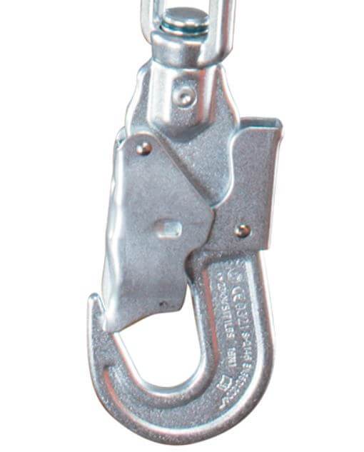 Neofeu Retractable Fall Arrester- 4mm Cable (10mL) – The Neofeu Retractable Fall Arrester is fitted with a retractable cable lanyard and a braking system with two pawls for immediate locking in case of fall. Swivel hook connector with automatic locking on cable end. Max user weight of 140 kg and arresting force of < 600 daN. Shop now. – Now available at MTN Shop UK. - imagen 6