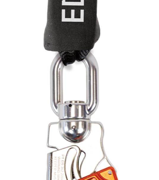 Neofeu Retractable Fall Arrester - 25mm Webbing (2m L) – The Neofeu Retractable Fall Arrester is lightweight and compact with a self-retracting high density polyethylene 25mm wide webbing lanyard. Compatible with horizontal and vertical use. Maximum user weight: 140kg. Total length: 2m. Shop now. – Now available at MTN Shop UK. - imagen 4