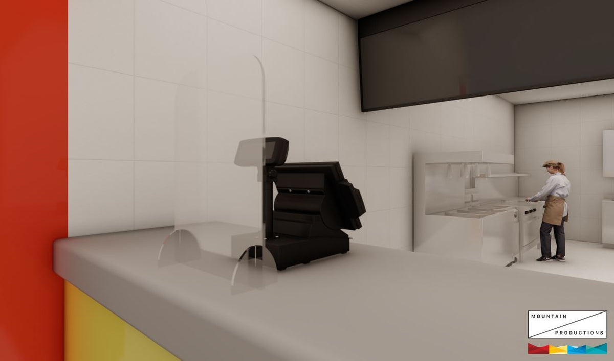 Social Distancing Screen 70x60cm & 50x70cm – Less scratch sensitive, very stable and easy to transport and install. An ideal protective barrier for employees and customers to prevent the spread of germs. – Now available at MTN Shop UK. - imagen 4