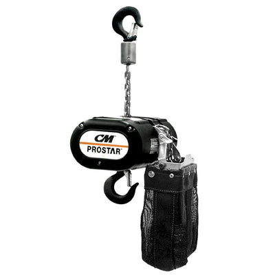 CM Prostar - 250Kg – CM Prostar electric chain hoist with 500 lb capacity and 60' lift for sale. Dual Twist, C7, and P14 connector options. Click for CM Prostar chain hoist price. – Now available at MTN Shop UK.