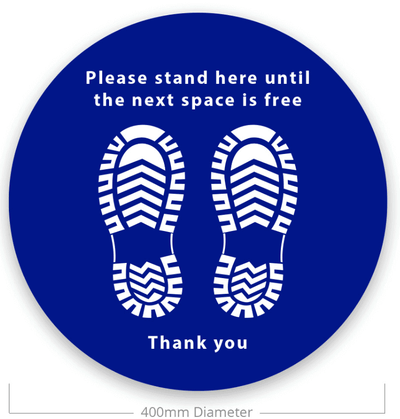 Social Distancing Floor Stickers
