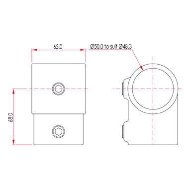Key Clamp: Doughty Short Tee. Supplied by MTN Shop EU - imagen 2