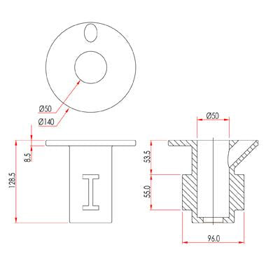 Key Clamp: Doughty Ground Socket. Supplied by MTN Shop EU - imagen 2