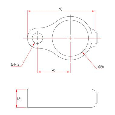 Key Clamp: Doughty Gate Eye. Supplied by MTN Shop EU - imagen 2